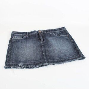 See Thru Soul Jean Skirt - Size 32